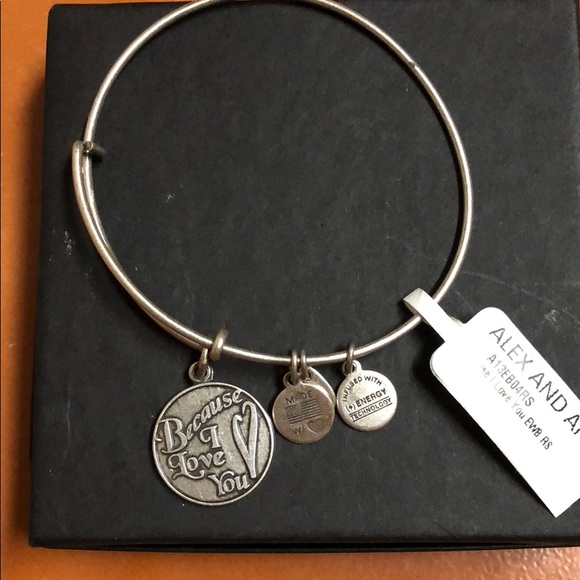 Alex and Ani Jewelry - NWT Alex and Ani Because I Love you bangle